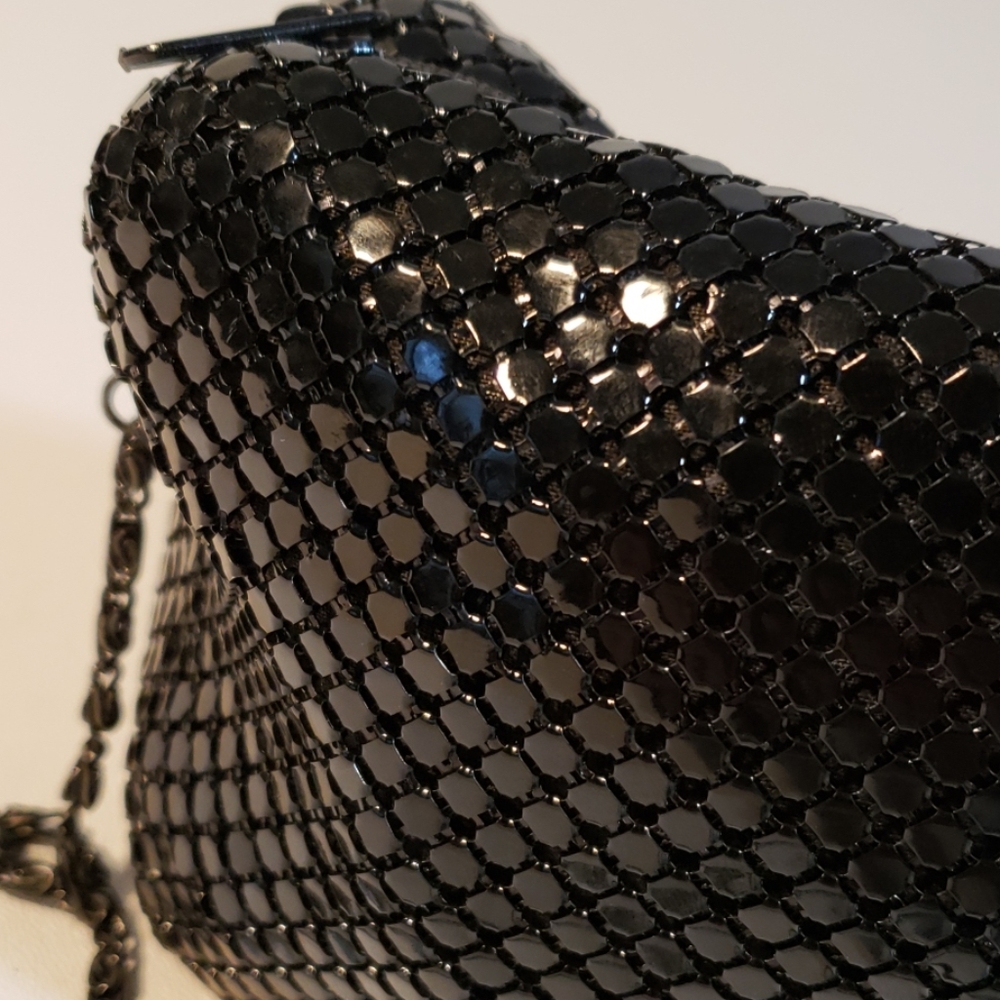Black shiny purse